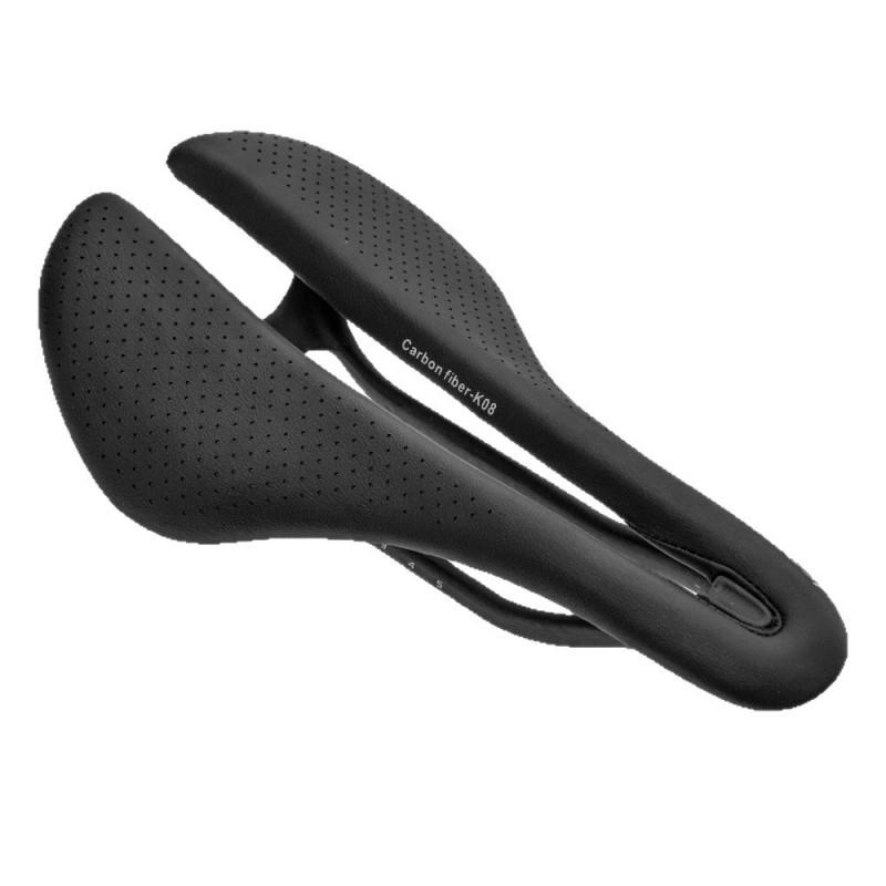 Ultra Lightweight Carbon Fiber Bicycle Saddle Road Mountain Bikes Hollow Design Ergonomic Comfort Seat