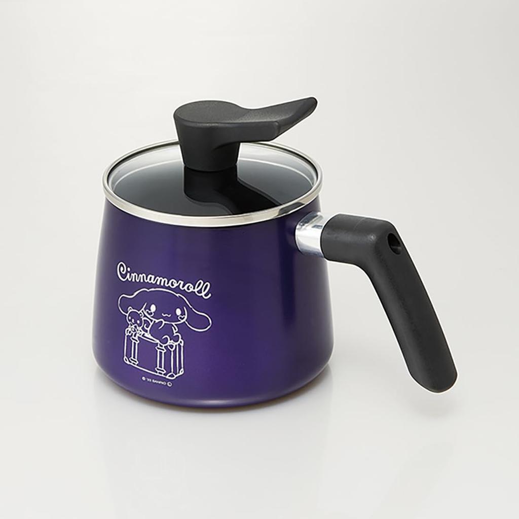 Skater for Gas Rice Milk Deep Cinnamoroll and Sanrio Designs Multi-Pot, 1.3L, Stoves, 7-in-1, All-Purpose Pot, Cooker, Pan, Fryer, Saucepan, (ANMP1-A)