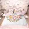 Homewish Set Copripiumino Unicorno Elfo Magico Set Copripiumino Mondo Fiabesco Onirico Set Letto Arcobaleno Colorato Per Bambine