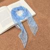 Retro Polka Dot Silk Scarf Necklace - Elegant Women's Accessory