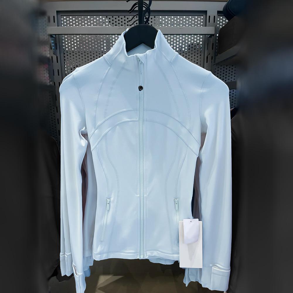 Women's New Stand Collar No Mesh Jacket – High Elastic, Moisture-Wicking, Slim-Fit Top