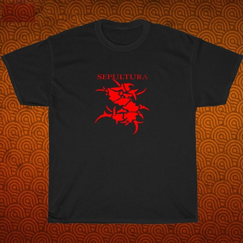 

Sepultura Logo Black/Grey/Navy/White Size S-3XL Unisex T-Shirt L