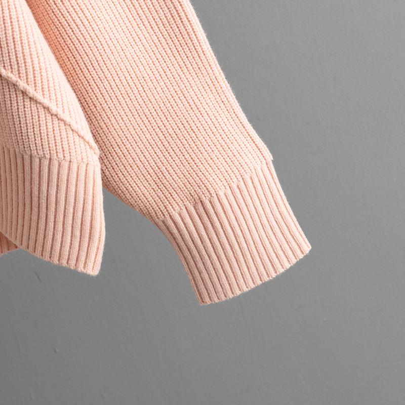 Knitted Round Neck Sweater For Autumn And Winter Simple And Loose Base Top Sweater