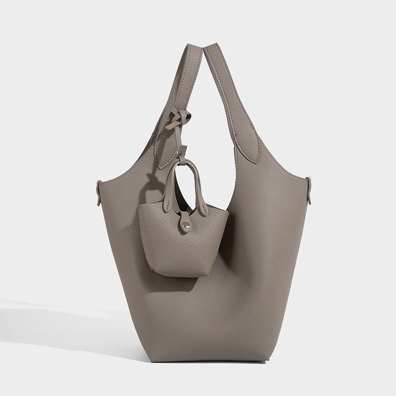 2025 New Niche Fashion Style Large Capacity Basket Bag High-End Bucket Bag Commuter Tote Crossbody Bag