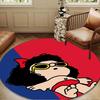 Mafa-lda Reading Under The Moonlight Round Rug for Livingroom,Bedroom, Palyroom, Chair Rug, Area Rug, Circle Carpet, Large Size Fan Christmas Gift