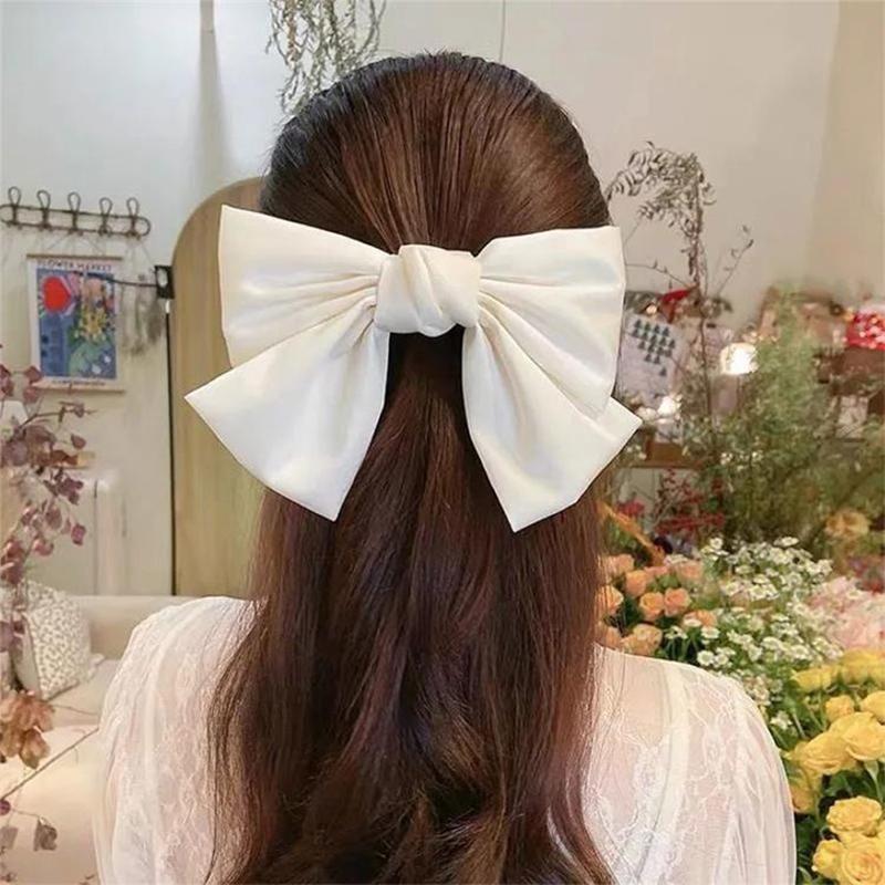 Black Big Bow Headband Hairpin Women'S New Clip Hair Accessories Autumn Hairpin