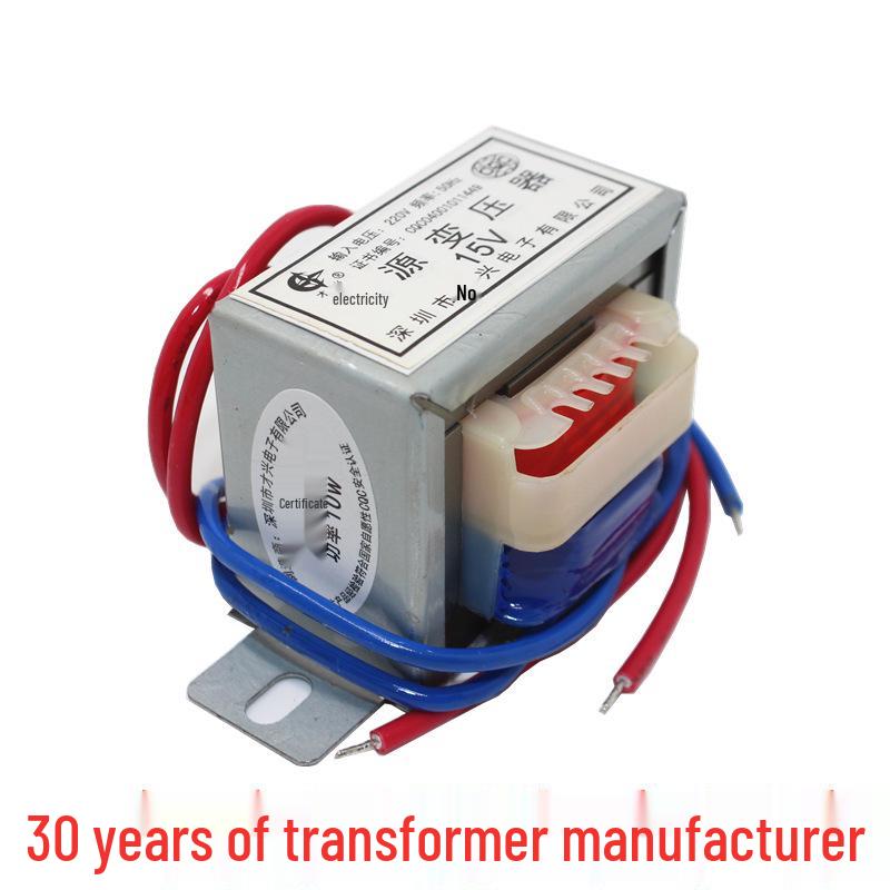 Multi-Watt Power Transformer: Converts 220V/380V to 12V/24V/6V/9V/18V/15V, Available in 5W-100W