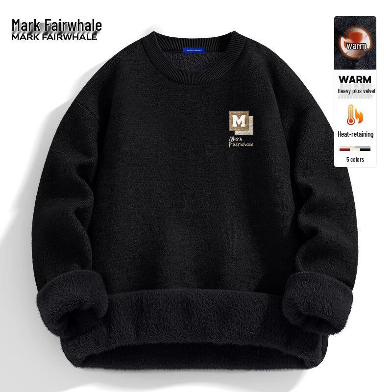 

Mark Fairwhale Men s Fleece-Lined Half-High Collar Sweater 2XL