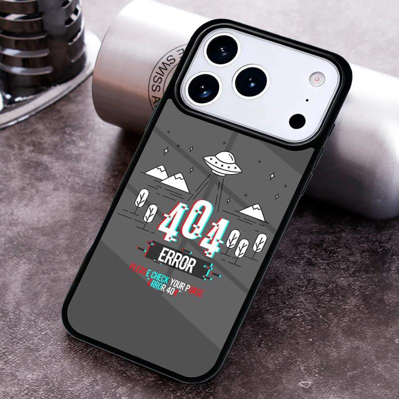 not found Error 404 Phone Case for iPhone 17 16 15 Pro Max Air 14 13 12 11 Plus Shockproof Capa Cover