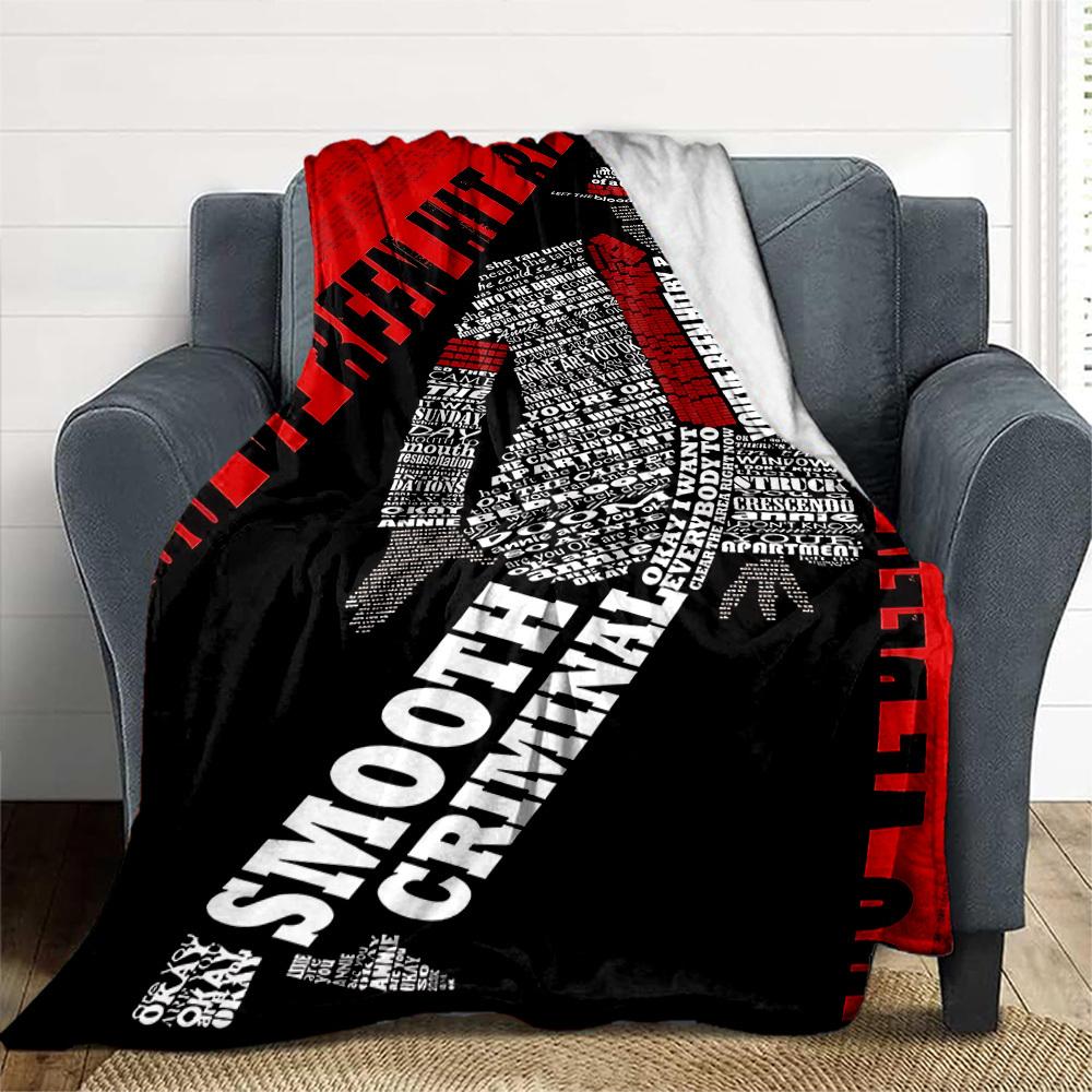 1pc Michael Jackson Outdoor Blanket Lightweight Flannel, Soft & Warm, All Season Use for Sofa, Outdoor, Camping, Living Room, Office, Chair