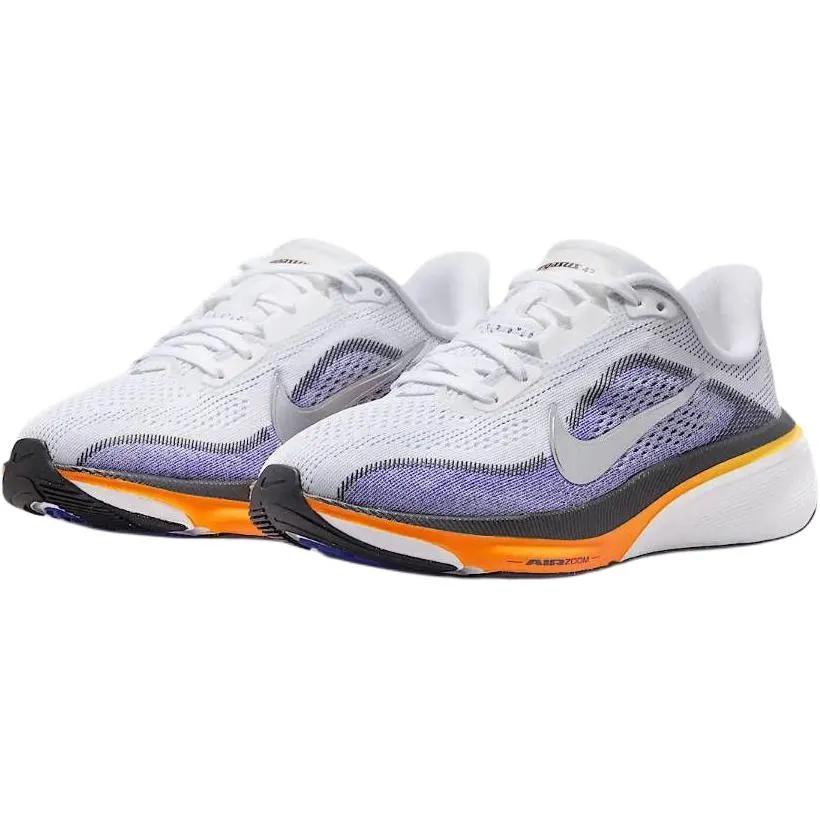 Nike Pegasus 42 Rebound Breathable Support Low top Kids' Running Shoes White Black Orange Kids' (Unisex) Kids' Running Shoes IH2306 100