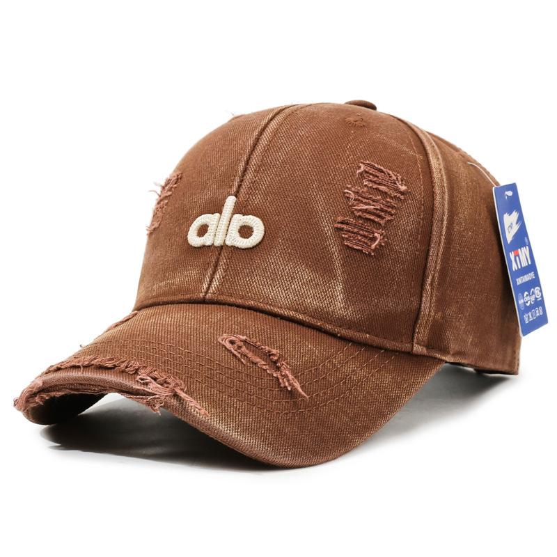 Distressed Baseball Cap Women Unisex Trendy Embroidered Letter Sun Visor Dad Hat