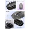 Transparent Wireless Mouse Dual Mode Bluetooth-Compatible Rechargeable Mouse Noiseless Cordless Computer Mice For Pc Laptop