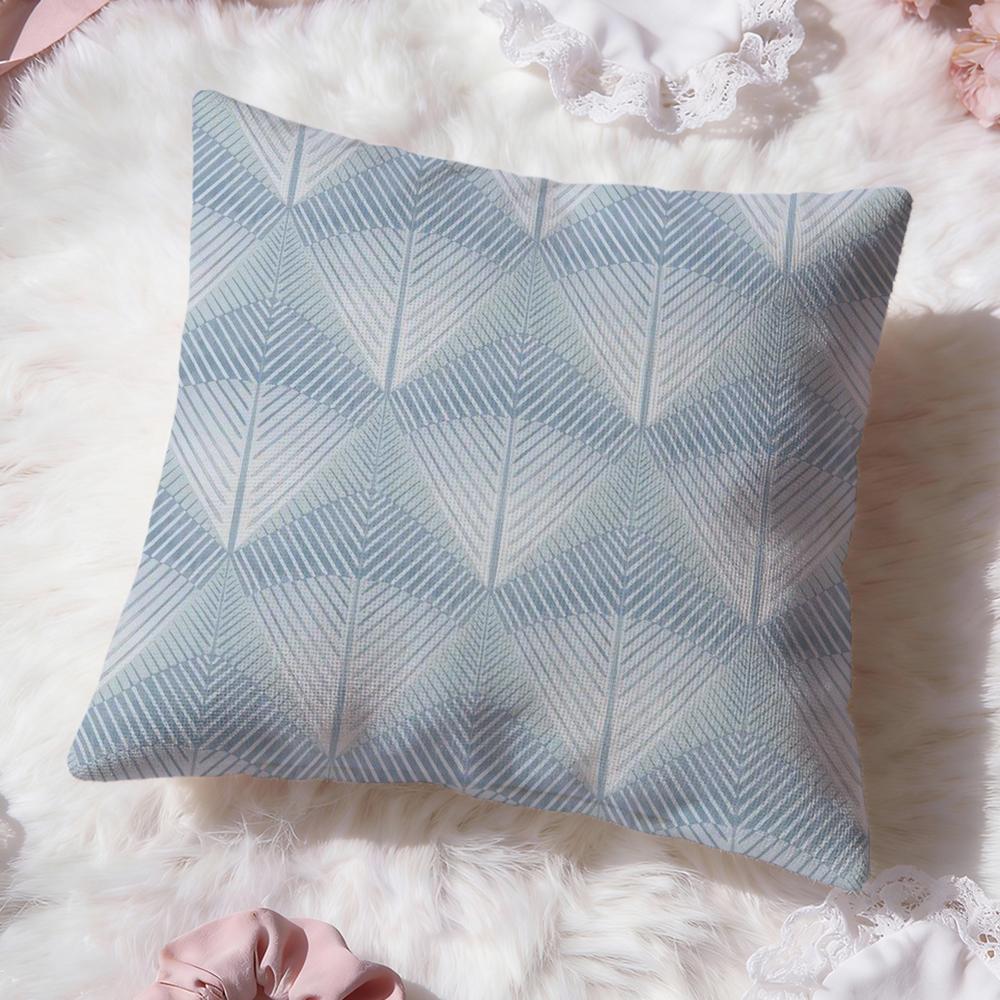 Feather Pattern Cushion Cover Premium Comfort Reversible Pillow Cove Two In One Design for Any Room Car Interior