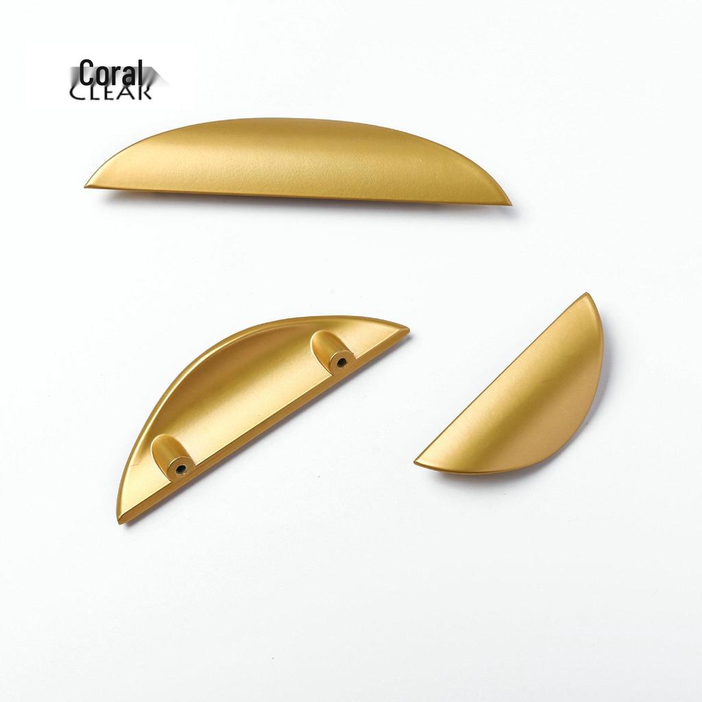 Black Copper and Gold Crescent Cabinet Handles - Nordic Minimalist Drawer and Wardrobe Hardware