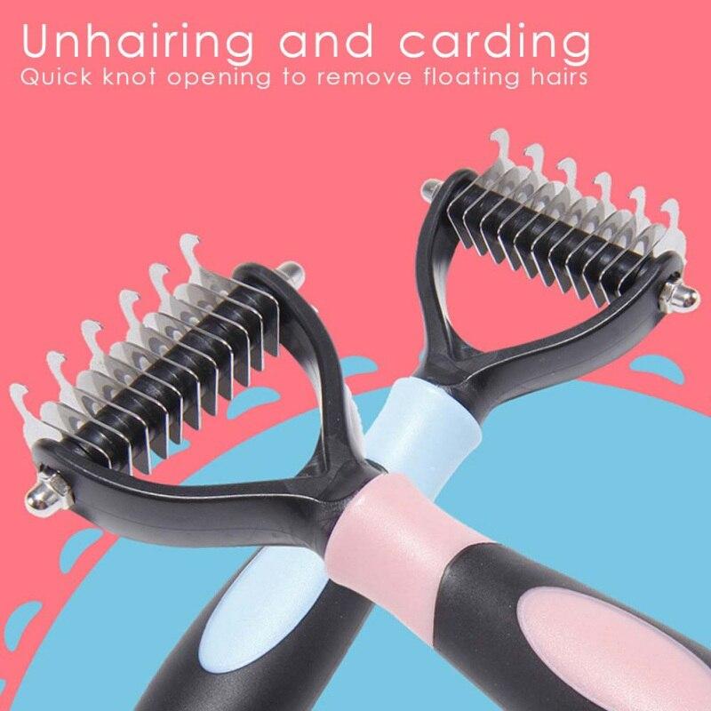 grooming comb with blade