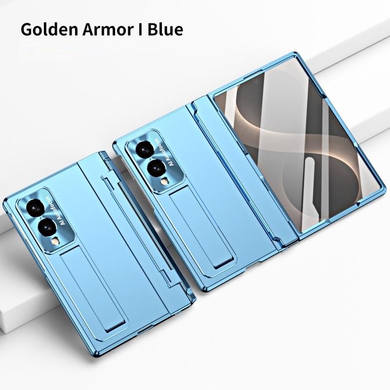 For Samsung Galaxy Z Fold 8 Ultra / 8 7 6 5 4 3 360 Full Protection Hinge Case Folding Cover Tempered Glass Film Stand PC Case