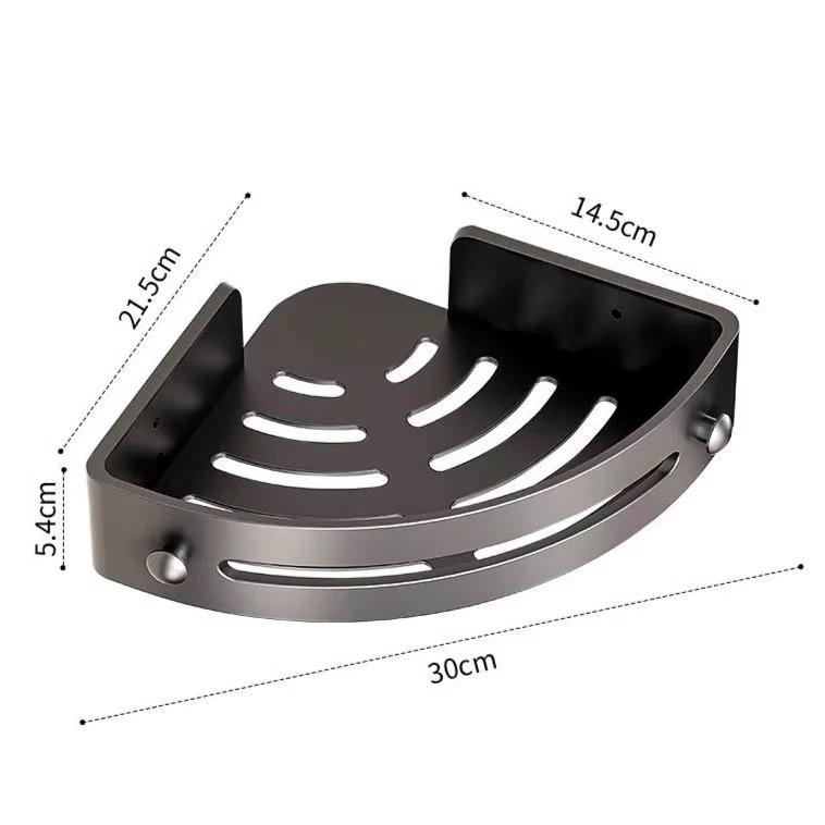Półka łazienkowa ścienna bez wiercenia do narożników umywalki i toalety