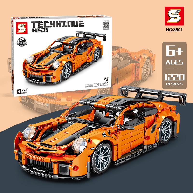 

SZ-8601 Строительные блоки Спортивный автомобиль Детская головоломка Собранные строительные блоки из мелких частиц