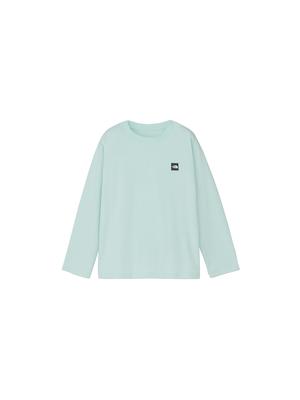 The North Face Kleine Box Logo Opal Größe Langarm Cut and Sewn T-Shirt, Frost, 150, T-Shirt
