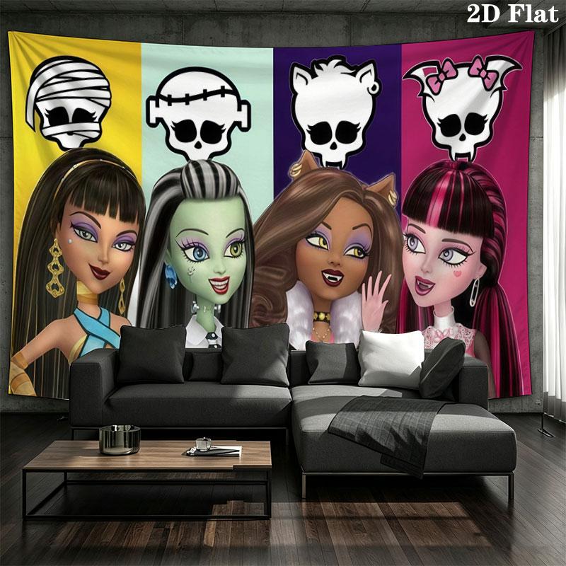 MH Wall Tapestry, Aesthetic Printed Fabric Blanket, Suitable for Bedroom, Living Room, and Home Decor.