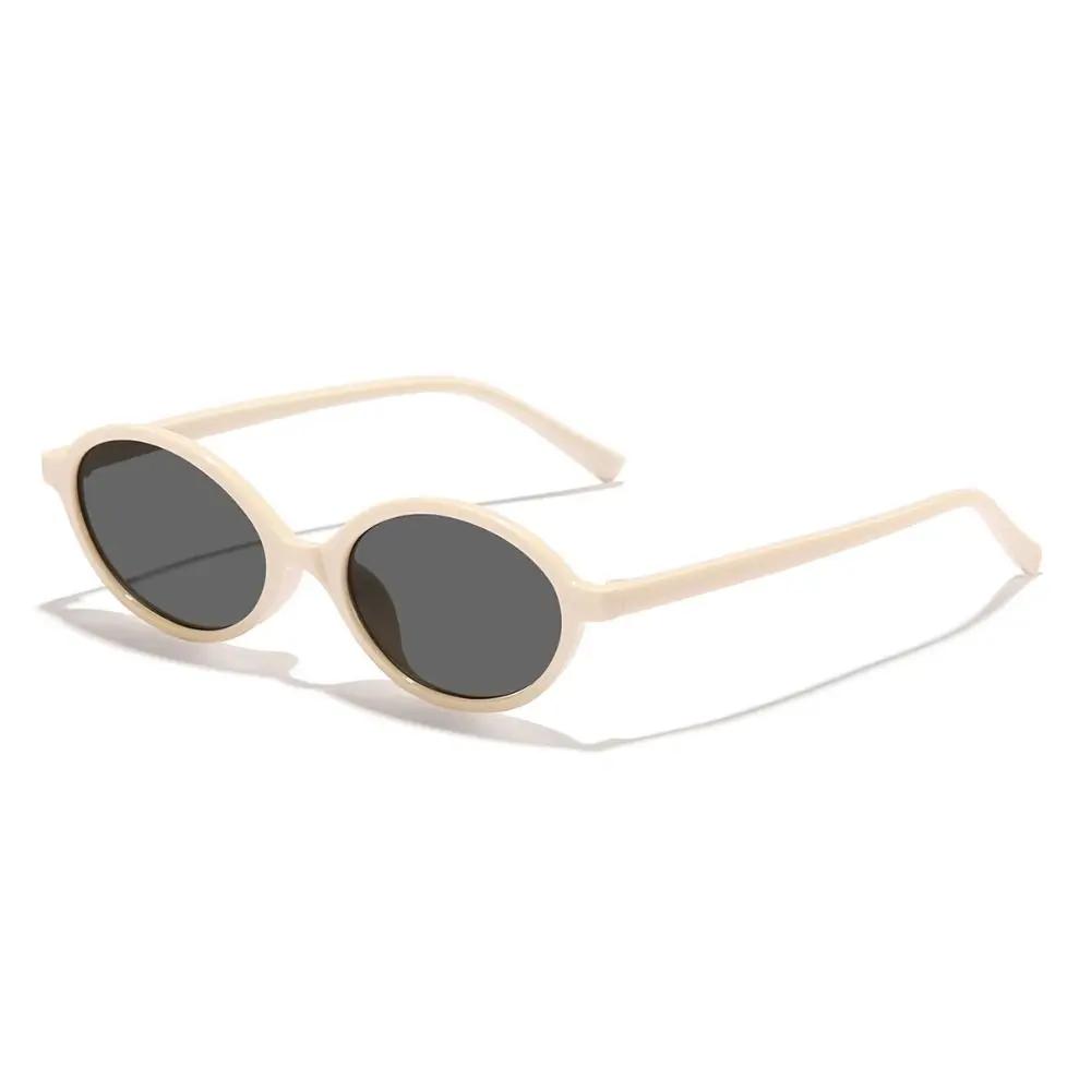 New Small Frame Small Round Sunglasses UV400 Protection Plastics Oval Sunglasses Travel Eyeglasses for Men Women