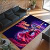 Valentine Love Theme Crystal Velvet Rug Personalized Custom Name Text Soft Floor Mat Home Decor