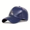 Baseball Leather PU Faux Color Plain Solid Neutral Gender Women  Men For Caps Spring And Autumn Outdoor Adjustable Casual Hats Hip Hop Urban Street