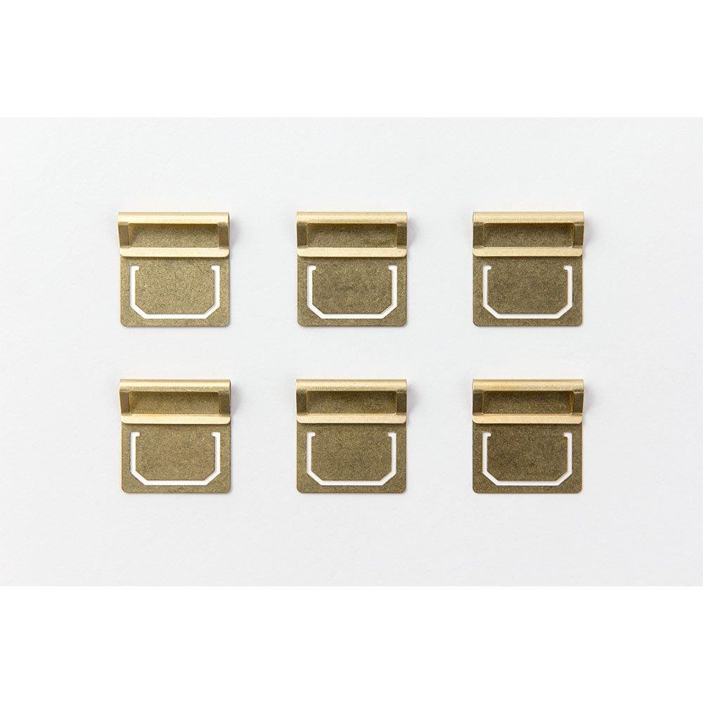 Traveler's Company Midori Brass Index Clip 43210006 - Durable Travel Organizing Clips