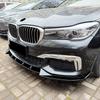 For BMW 2016-2018 7 Series G11 G12 M Sport Car Front Bumper Lip Spoiler High Quality ABS Glossy Black Carbon Fiber Look Body Kit