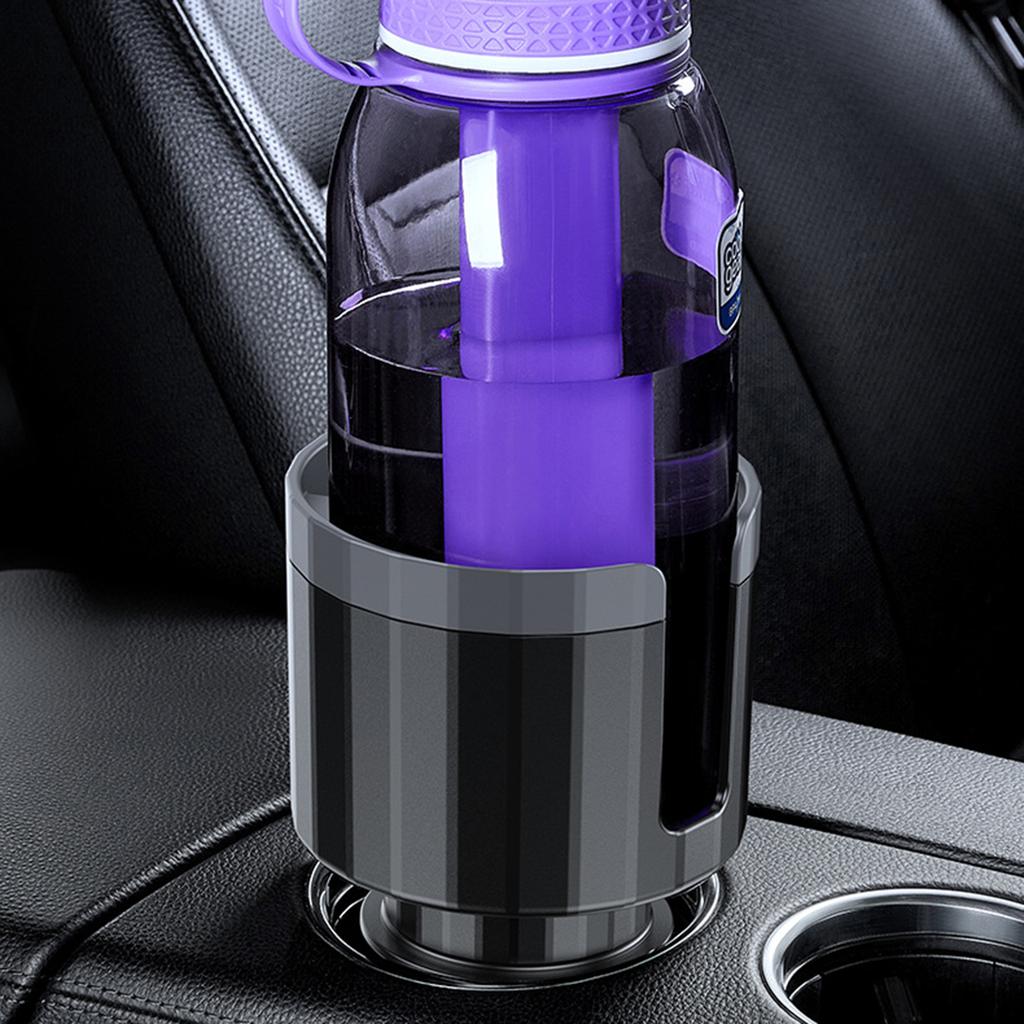 Car Cup Holder Expander Large Bottles Up To 4.1 Inches Wide with Non-slip Insert Cup Holder Extender Adapter