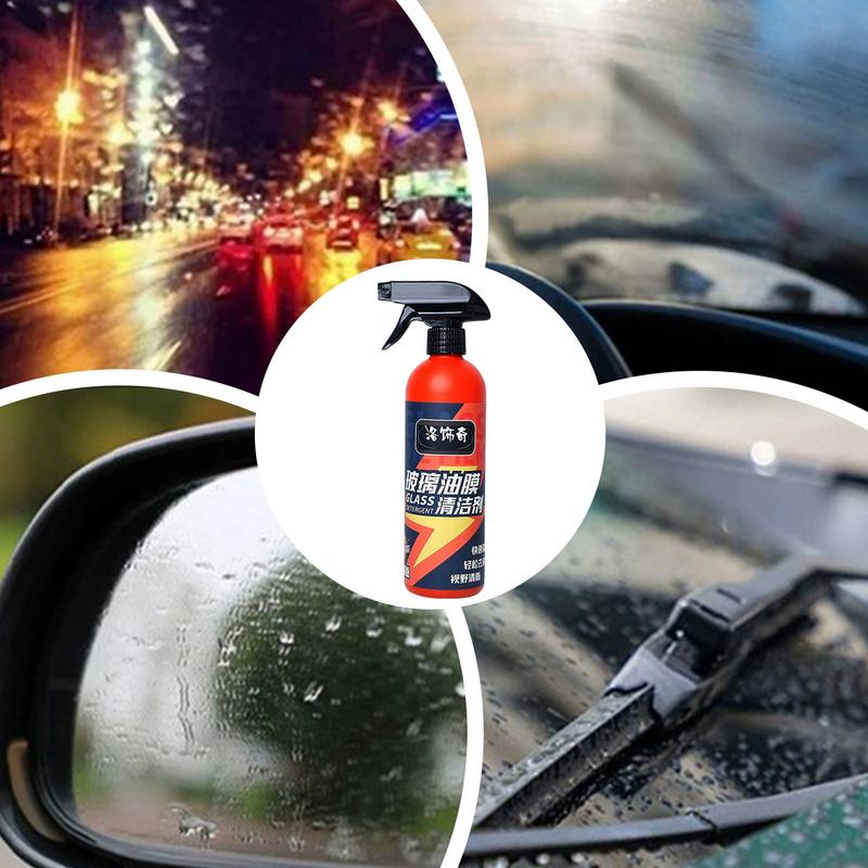 Auto Ölfilmreiniger 500ml Auto Glasreiniger Flüssigkeit Auto Glaspolitur Ölentferner Glasreiniger Wasserfleckenentferner Autoglas