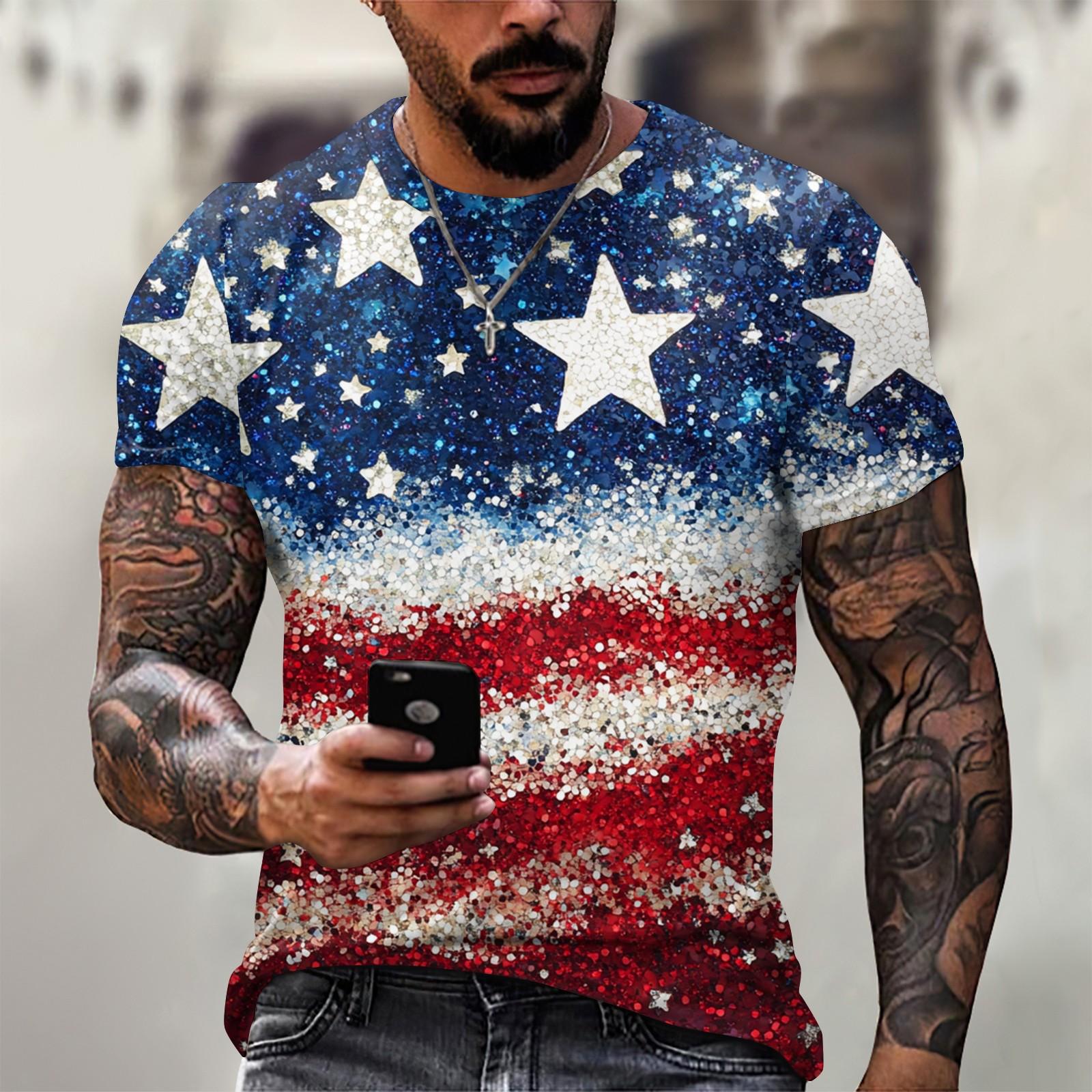 

Мужская модная футболка, уличная повседневная одежда с коротким рукавом S красный