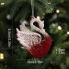 1PC luxurious velvet Christmas decoration easy to hang Christmas decoration exquisite and cute snowflake deer pendant