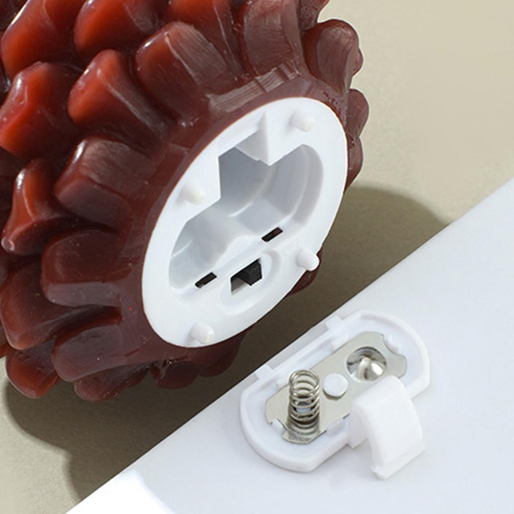 Set mit 2 LED-Kiefernzapfenkerzen Kiefernzapfenförmige LED-Elektronikkerze Flammlose Kerze für Feiertags-Innen dekoration