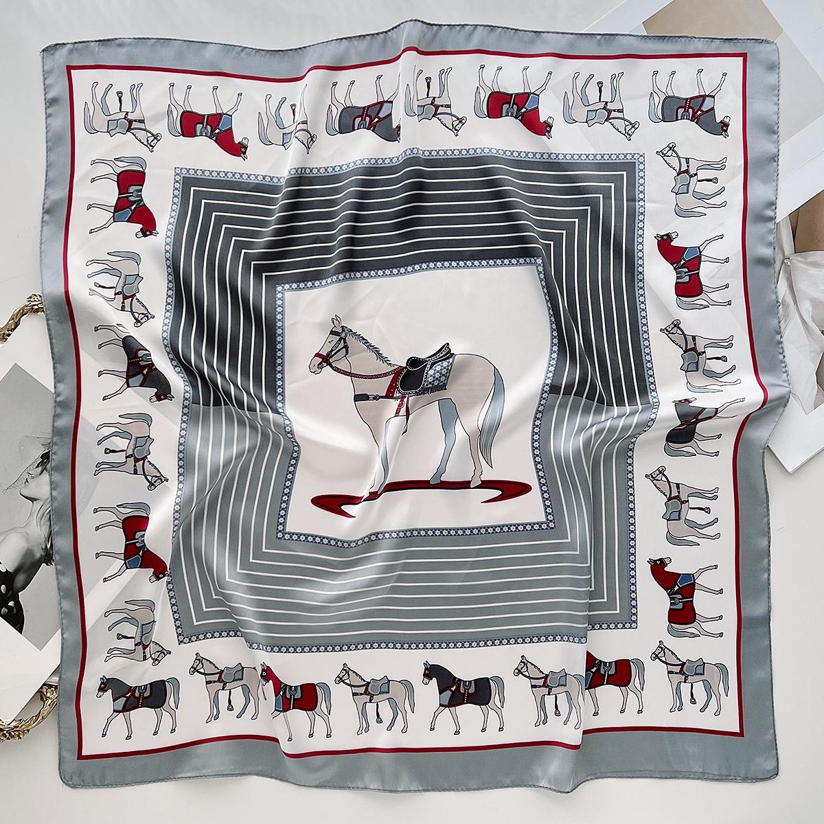 

Square Scarf For Women Breathable Lightweight Bandannas Spring/Summer Fashion Headband Hair Scarf Soft Stain Neckerchief Shawl