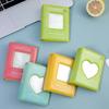 3 Inch Hollow Love Heart Square PVC Photocard Holder 32 Pockets Instax Mini Album Kpop Card Binder Cute Candy Color