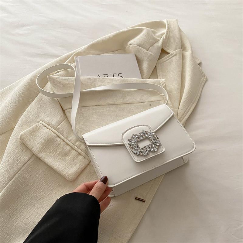 Chic French Designer Shoulder Bag For Women Trendy Mid-size Pu Leather Purse