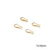 18K Gold-Filled Tarnish-Resistant Ear Hooks with Bead Cup for DIY Tassel Stud Earrings