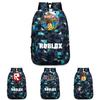 Stilvoller Roblox-Rucksack für Kinder mit lebhaftem Cartoon-Muster und großem Fassungsvermögen