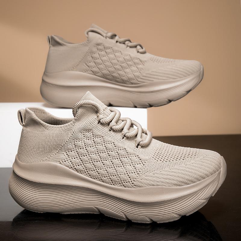 Men's New Casual Sports Mesh Summer Outdoor Soft Sole Comfortable Lace-up Large Size Running Anti Slip and Wear-resistant Shoes