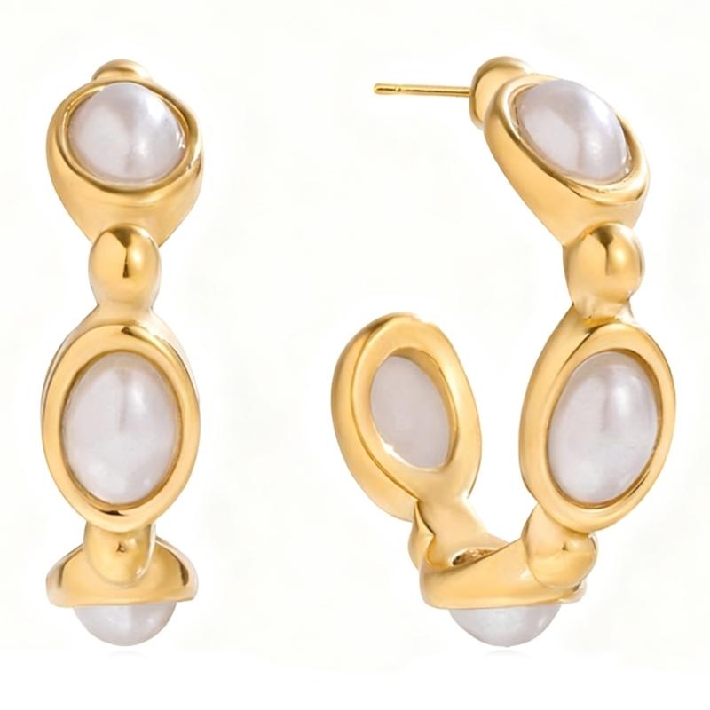 

Elegant Turquoise Earrings With Simulated Pearls Sturdy Tarnish Resistant Design Comfort Fit For Casual Or Formal Outfits