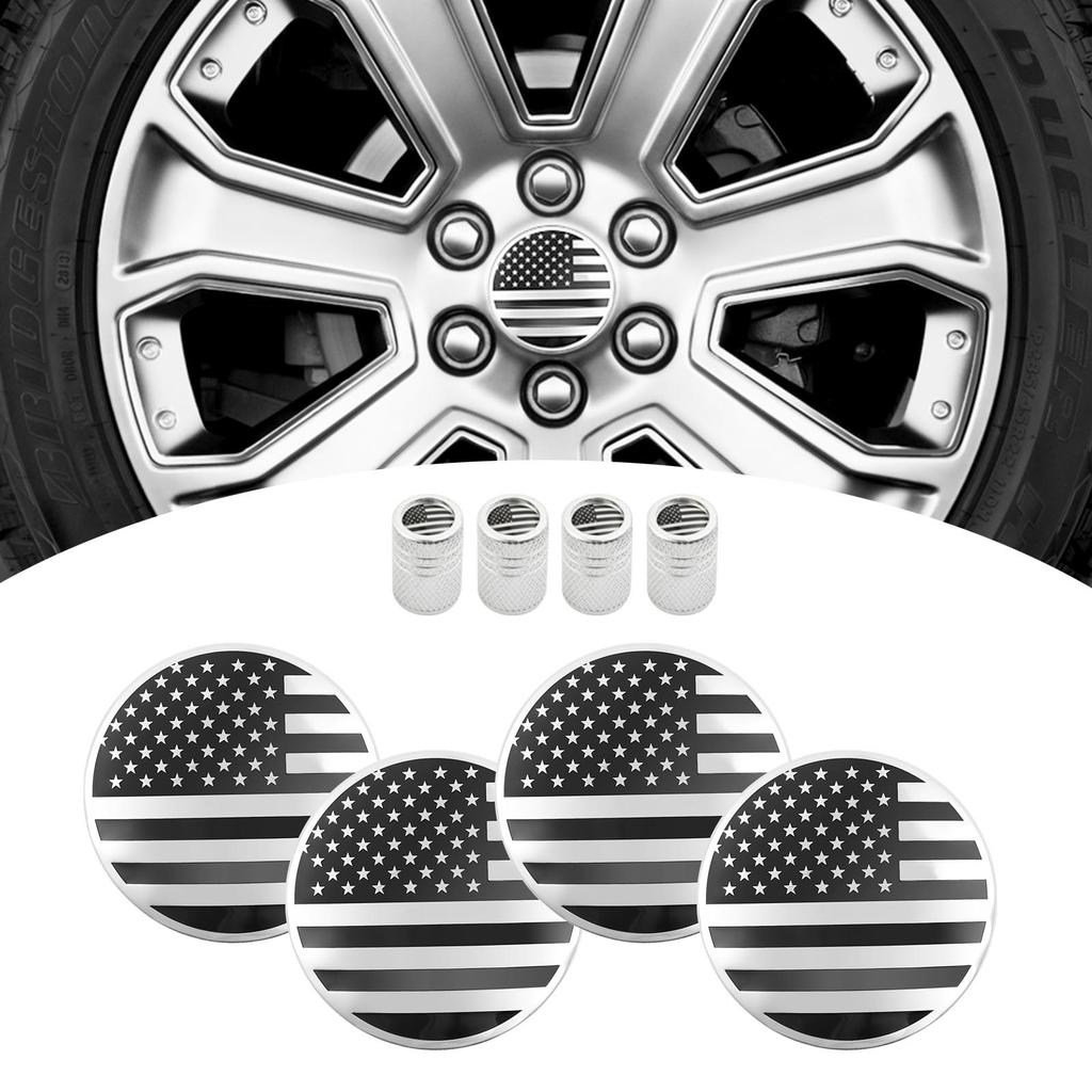 4 stk Bildeler Felgkapsel Bilhjulnavsenterdeksel 83 mm For Chevrolet Pickup Truck GMC Bobil