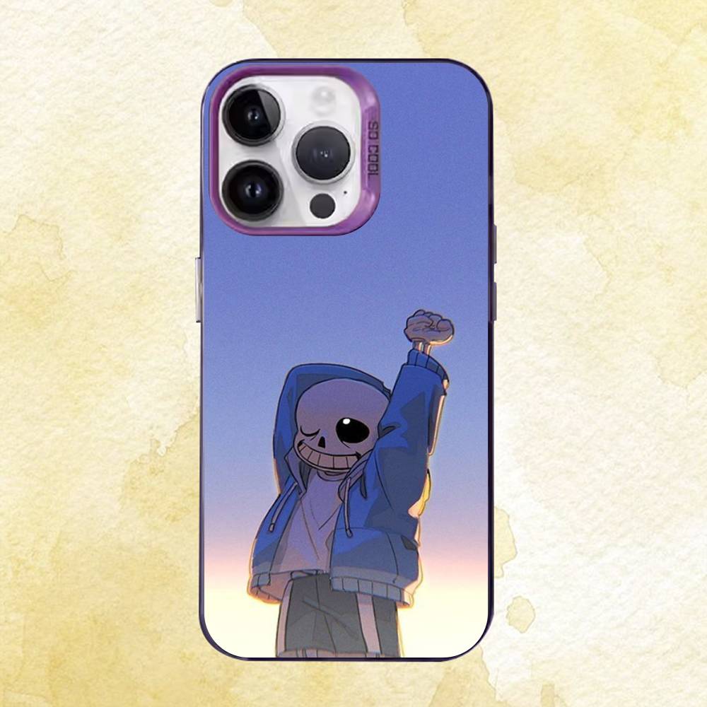

U-UndertaleS Act S-Sans and P-Papyrus Phone Case For iPhone 17 16e 16 15 14 13 12 11 Pro Max X XR XS MAX Back Cover iPhone17promax