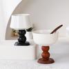 Retro Scented Candle Holder French Goblet Ceramic Light Luxury High-End Ornament Retro Cake Decoration Souvenir