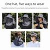 UV Protection Sun Protection Hat Breathable Face Covering Sunhat Casual Women Fisherman Hat  Summer
