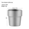 Shangqi Pure Titanium Double-Wall Insulated Portable Mug