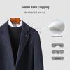 Men's 60% Wool Blend Business Plaid Overcoat