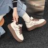 High-top Board Shoes Women's Lace-up Soft-soled Velvet Bread Shoes Winter New Platform Sports and Leisure Women's Shoes