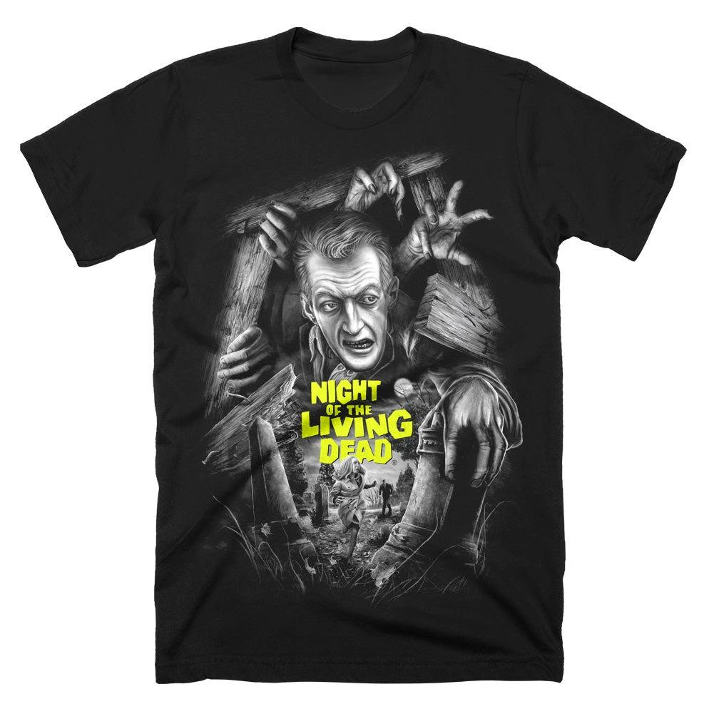 Night of The Living Dead TShirt Unisex Summer Retro Zombie Horror Movie Graphic Short Sleeve Streetwear Loose Fit Horror Fan Tee